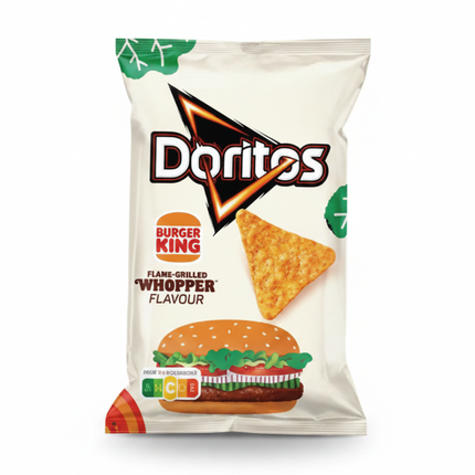 Doritos Chips-Tüte mit Burger King Whopper Flame-Grilled Geschmack