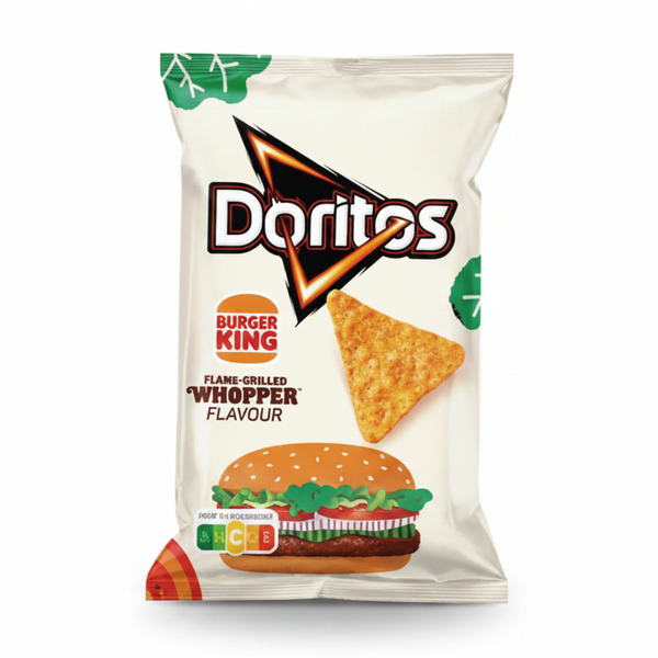 Doritos Chips-Tüte mit Burger King Whopper Flame-Grilled Geschmack