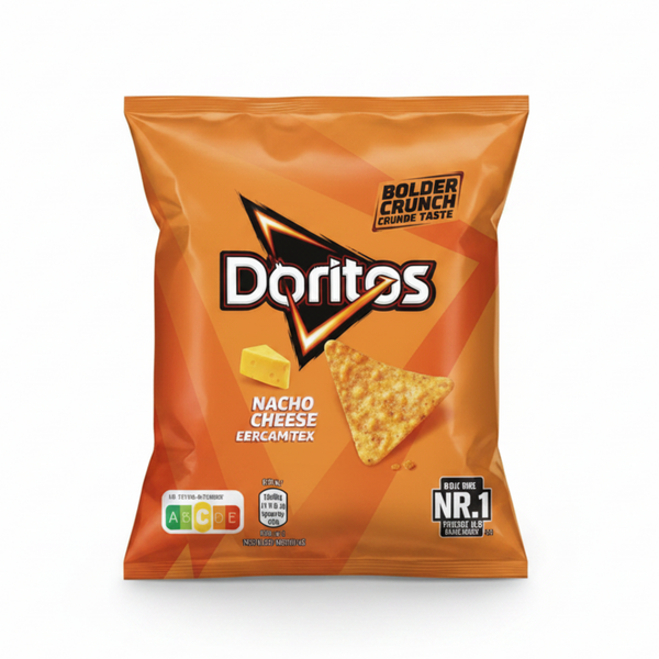 Doritos Nacho-Cheese Chips-Tüte, orange
