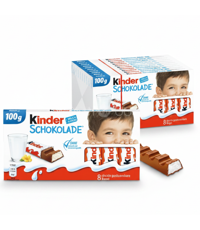 Schokoladen-Multipack mit mehreren Kinder-Schokolade 100g Riegeln in Packung