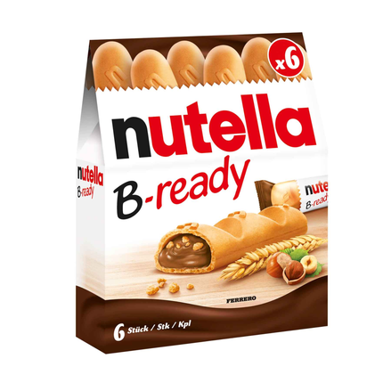 Nutella B-ready Nusscreme-Rollen, 6er-Packung, 132 g