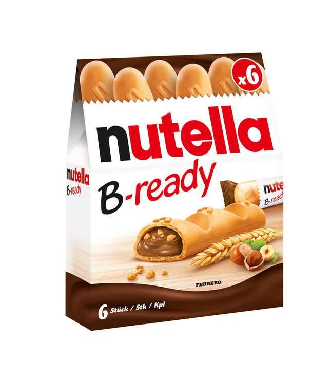 Nutella B-ready Nusscreme-Rollen, 6er-Packung, 132 g