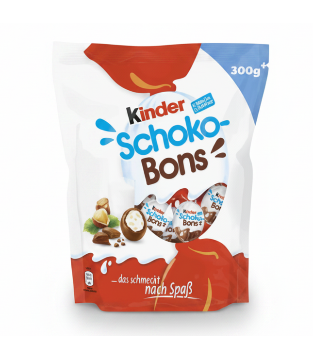 Kinder Schoko-Bons Beutel mit 300 g, Milchschokolade mit Haselnussfüllung