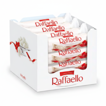 Raffaello 4er-Pack Kokos-Mandel-Pralinen, Kartonverpackung