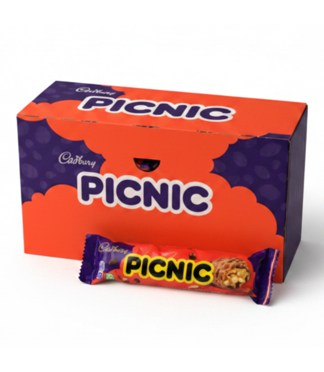 Cadbury Picnic Schokoladenbox mit Riegelpackung, 4 g