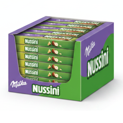 Milka Nussini Vorteilspack: Schachtel mit Nuss-Schokolade