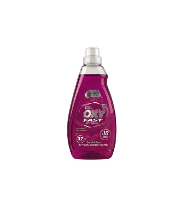 Mr. Oxy Fast Flüssigwaschmittel-Flasche, pink, 1480 ml