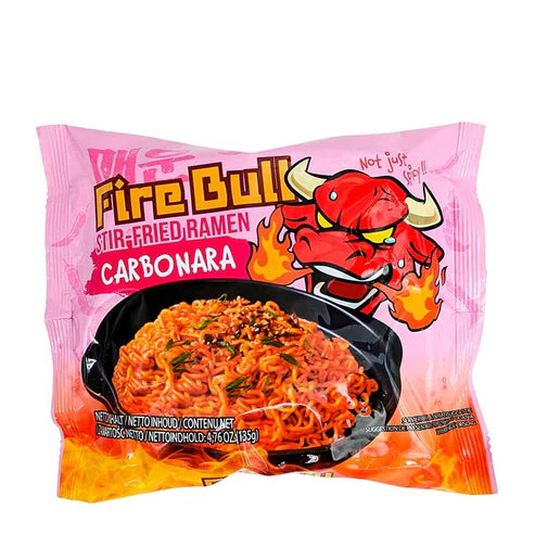 10er Box FireBull Carbonara Nudeln 135g MHD: 24.09.25