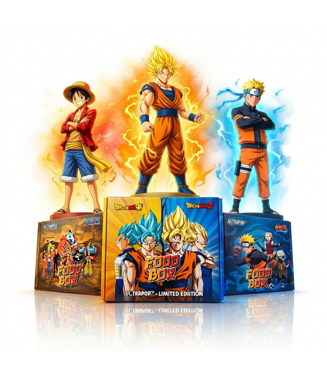 Anime Food Box mit Dragonball Z Motiven, Vorderseite mit Food Box Schriftzug