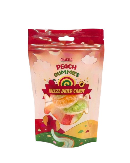 Chakies Peach Gummies freeze-dried candy bag, 50g
