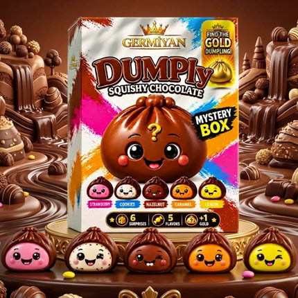 Germiyan Dumply Squishy-Chocolate Mystery Box mit Schokoladenfigur