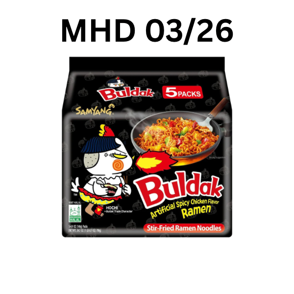 Buldak Hot Chicken 40x140g MHD-Ware 03/26
