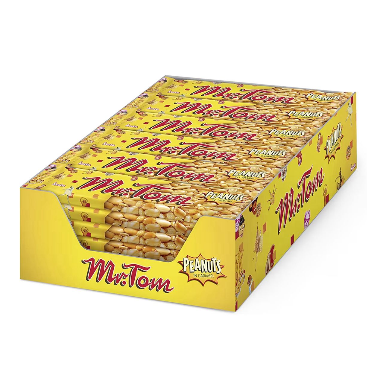 Mr. Tom: Erdnuss-Riegel - 1 Karton mit 36 Stück à 40 gr
