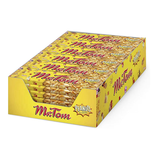Mr. Tom: Erdnuss-Riegel - 1 Karton mit 36 Stück à 40 gr