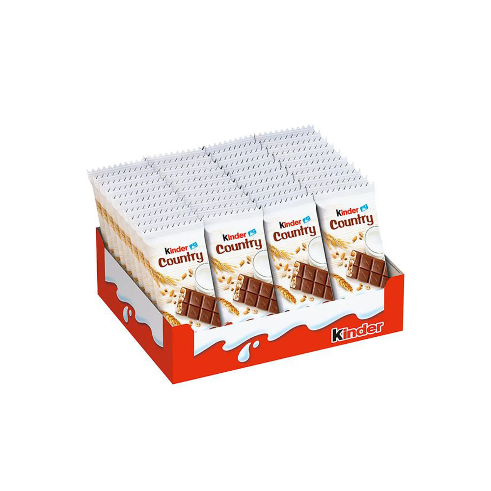 Kinder Country 40x23,5g -vereint knusprige Waffeln mit cremiger Milchcreme und zartem Nougat