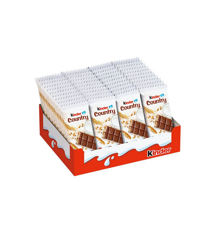 Kinder Country 40x23,5g -vereint knusprige Waffeln mit cremiger Milchcreme und zartem Nougat