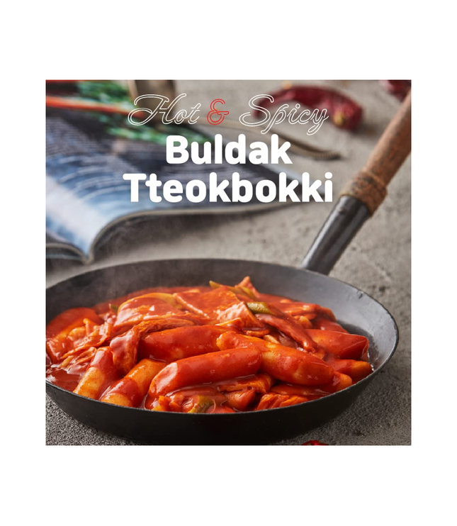 Buldak Spicy Tteokbokki Original 6x – Scharfe Koreanische Reiskuchen | Instant Snack MHD:11.05.2026