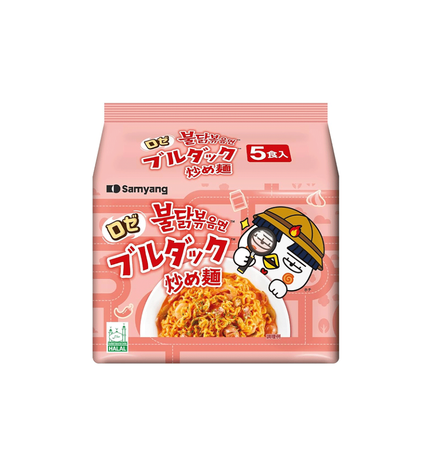 Samyang  Buldak Hot Chicken Ramen Nudeln Rose 5x140g