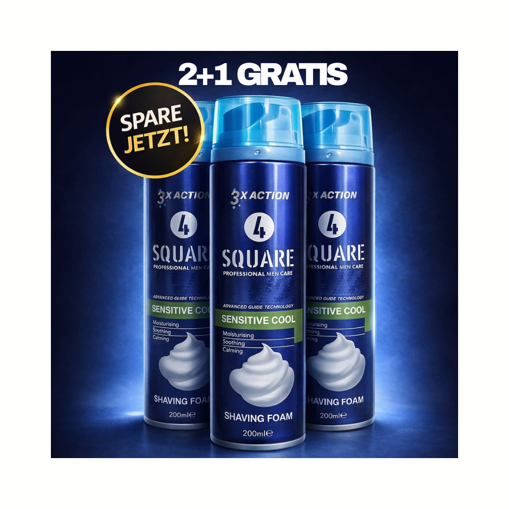 Square Rasierschaum 2+1 GRATIS – Sensitive Cool 3x200ml