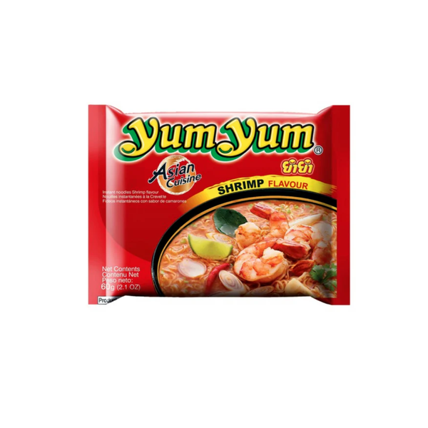 Yum Yum Instantnudeln mit Garnelen-Geschmack, rote Packung