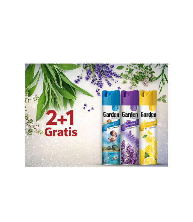 Garden Collection Lufterfrischer Set – 2+1 Gratis | Ocean, Lavender & Lemon