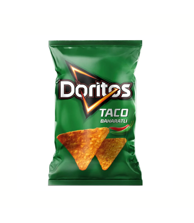 Doritos Taco Gewürzchips im grünen Beutel, würzig (Baharatlı)