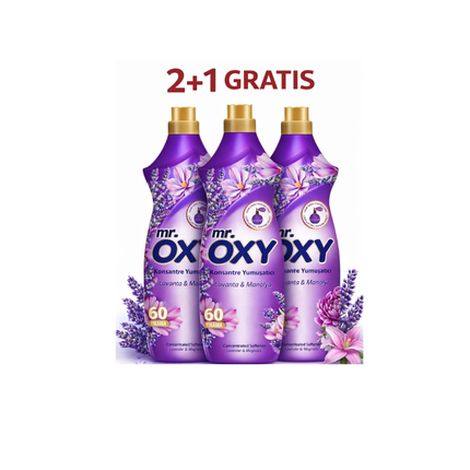 Mr. OXY Weichspüler Set – 2+1 Gratis - 60 Waschladungen