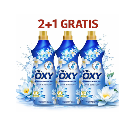 Mr. OXY Weichspüler Set – 2+1 Gratis - 60 Waschladungen