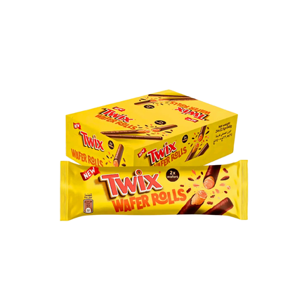 Twix Wafer Rolls Packung mit 1×2 Riegel-Rollen