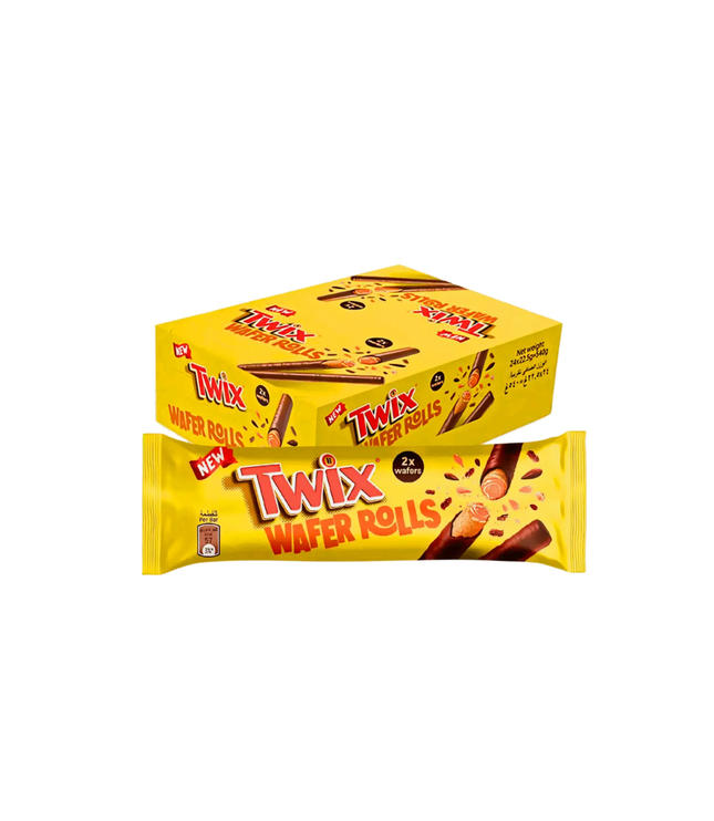 Twix Wafer Rolls Packung mit 1×2 Riegel-Rollen