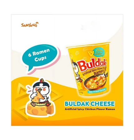 Samyang Buldak Cheese Cup 6x70g