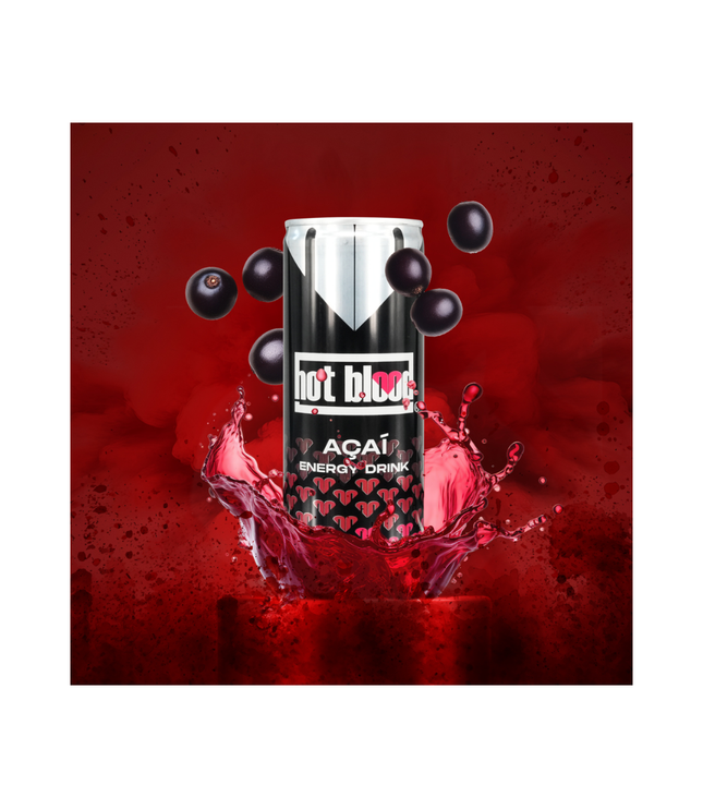 Hot Blood Energy Drink 24er Pack – 4 Geschmacksrichtungen