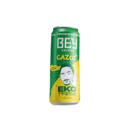 Bey Gazoz Normal Dose, grün mit gelber Aufschrift
