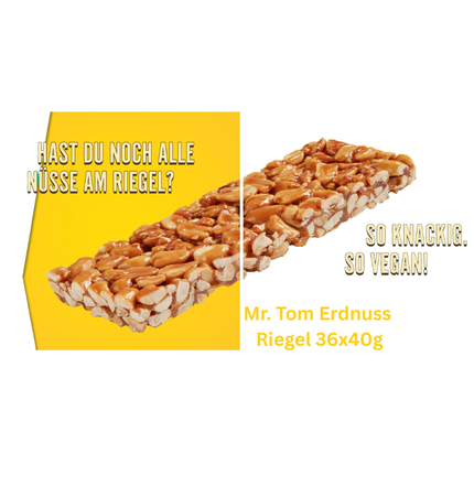Mr. Tom Erdnuss Riegel 36x40g