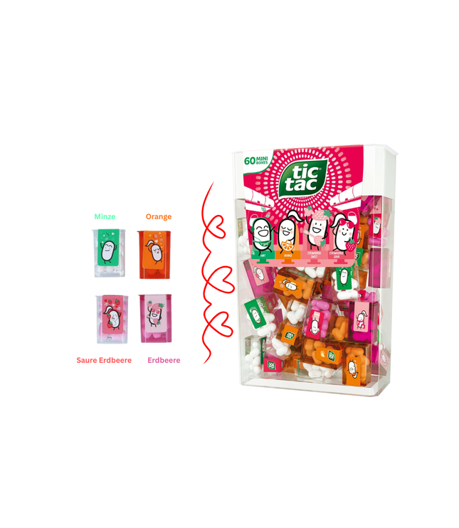 Tic Tac Travels Lilliput Mini-Boxen  – 60er Pack | Mini Dragees