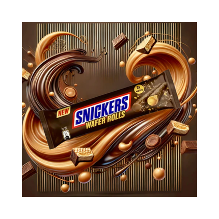 Snickers Wafer Rolls Schokoriegel mit Waffelrolle, mehrere Stücke