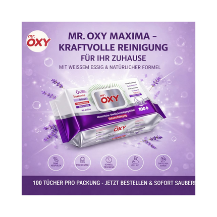 Mr. Oxy Maxima 100-Tücher-Packung, violett-lila Tücher-Packungen