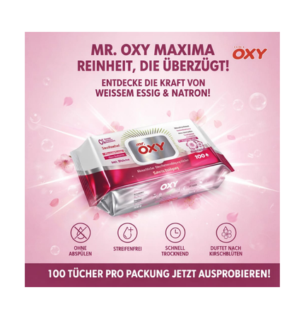 Mr. Oxy Allzweckreiniger - 100 Tücher Packung