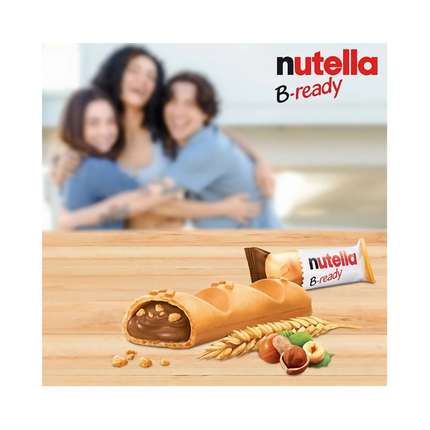 Nutella B-ready Snack-Rolle mit Schokocreme, dazu B-ready Packung