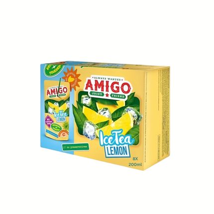 Amigo Fruit Drink Eistee Zitrone, 8x0,2 ml Packung