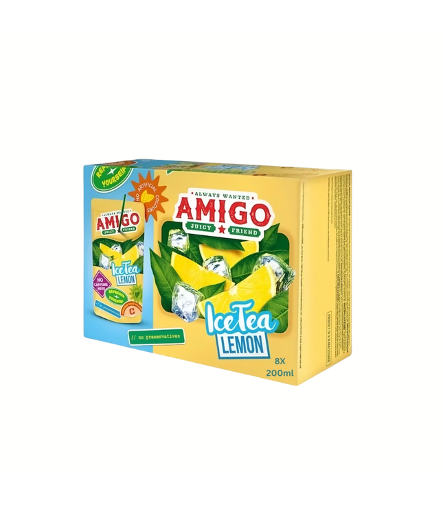 Amigo Fruit Drink Eistee Zitrone, 8x0,2 ml Packung