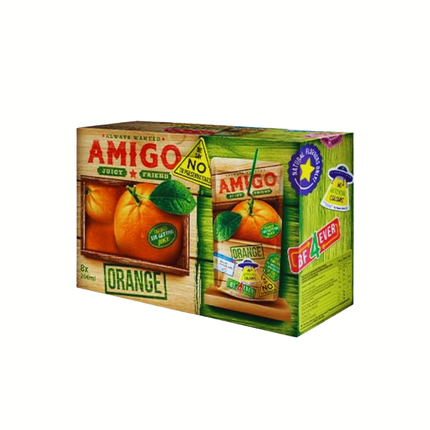 Amigo Fruit Drink Orange, 8x0,2 ml Packung