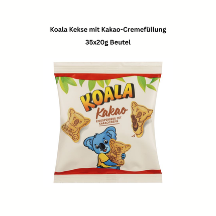 Koala Kekse mit Kakao-Cremefüllung, 35er Pack