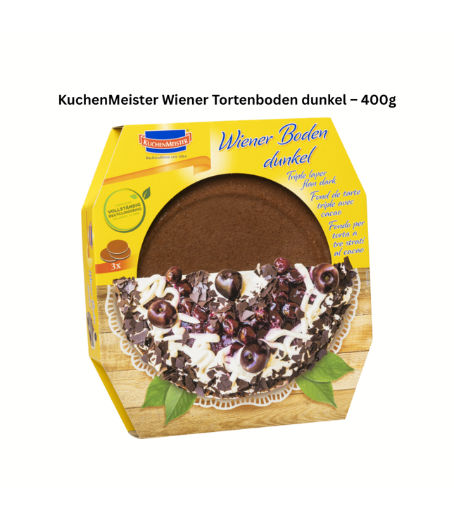 Wiener Tortenboden dunkel, 400 g