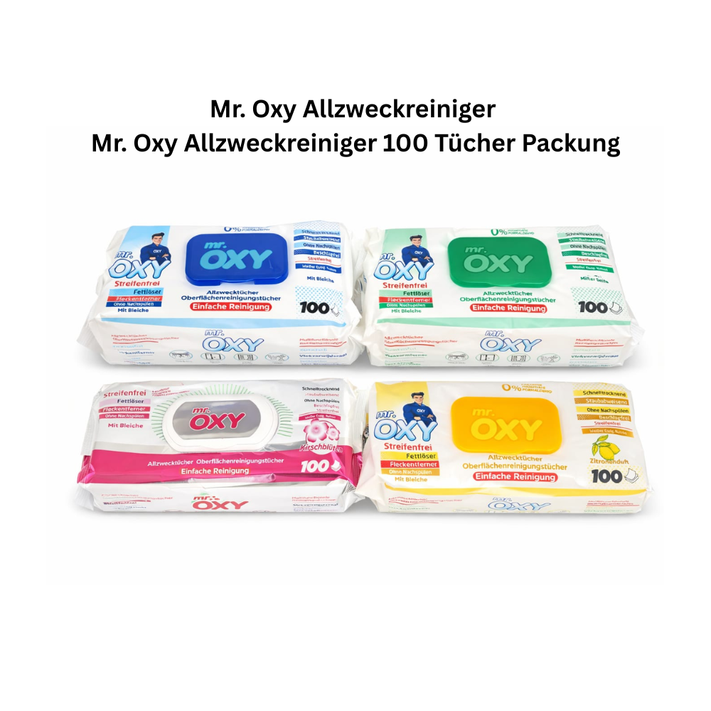 Mr. Oxy Allzweckreiniger - Mr. Oxy Allzweckreiniger 100 Tücher Packung