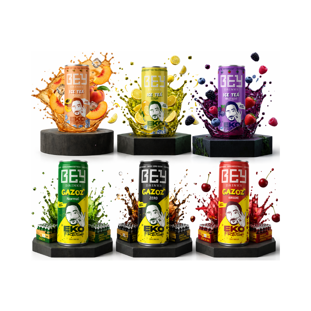 Bey Gazoz Erfrischungsgetränk – 3 Sorten  | 24er Pack
