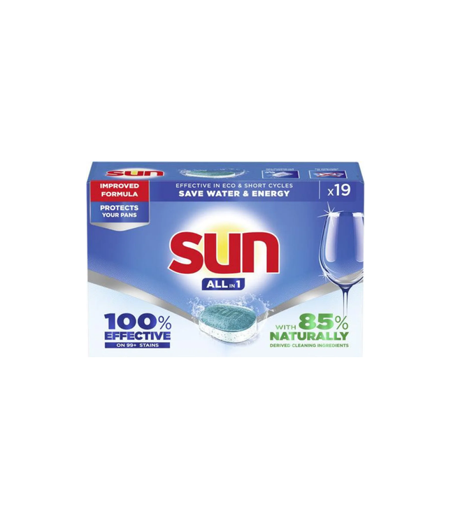 Sun Geschirrspültabs All-in-1 für Töpfe, x19