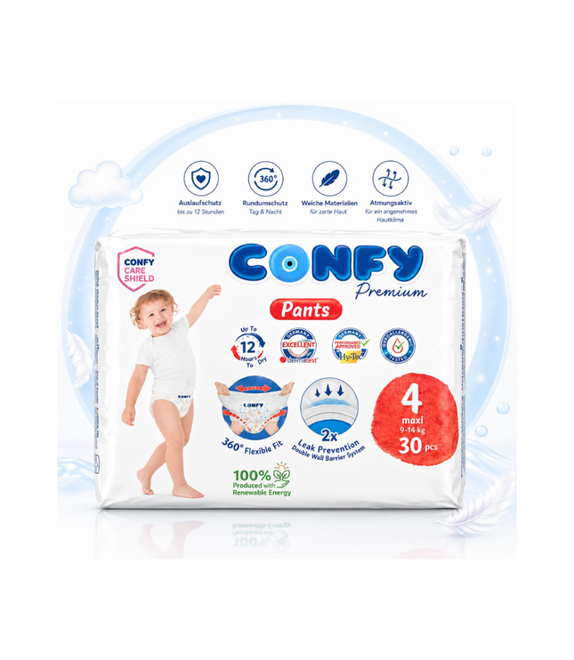 CONFY Premium Baby-Pants Größe 4 maxi, 30 Stück