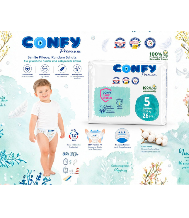 CONFY Premium Baby-Pants Größe 5 Junior, 26 Stück