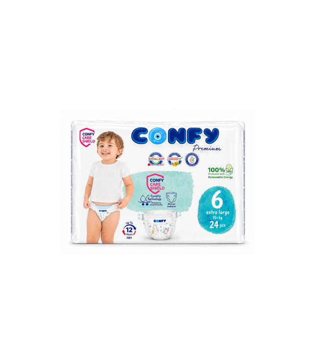 CONFY Premium Baby-Pants Größe 6 extra large, 24 Stück